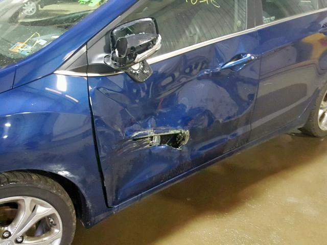 KMHD35LE4DU048866 - 2013 HYUNDAI ELANTRA GT BLUE photo 9