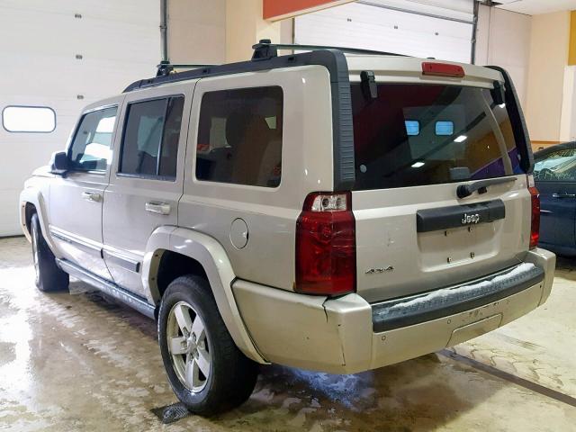 1J8HG48K37C520349 - 2007 JEEP COMMANDER GRAY photo 3