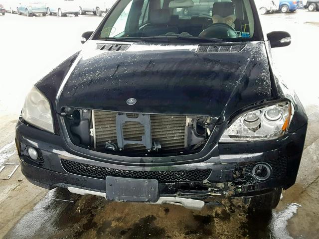 4JGBB86E27A206294 - 2007 MERCEDES-BENZ ML 350 BLACK photo 9