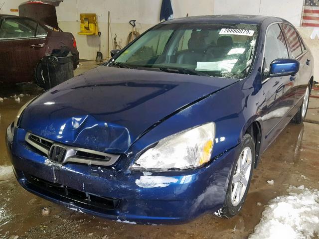 1HGCM66583A009116 - 2003 HONDA ACCORD BLUE photo 2