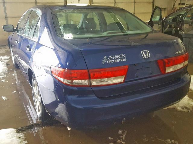 1HGCM66583A009116 - 2003 HONDA ACCORD BLUE photo 3