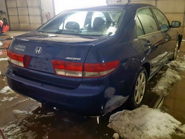 1HGCM66583A009116 - 2003 HONDA ACCORD BLUE photo 4