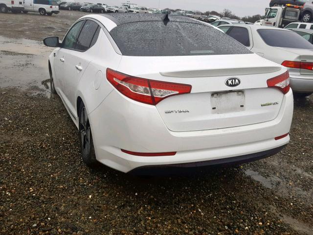 KNAGM4AD6D5039922 - 2013 KIA OPTIMA HYB WHITE photo 3