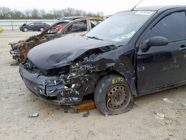 1FAFP34N67W111291 - 2007 FORD FOCUS ZX4 BLACK photo 9