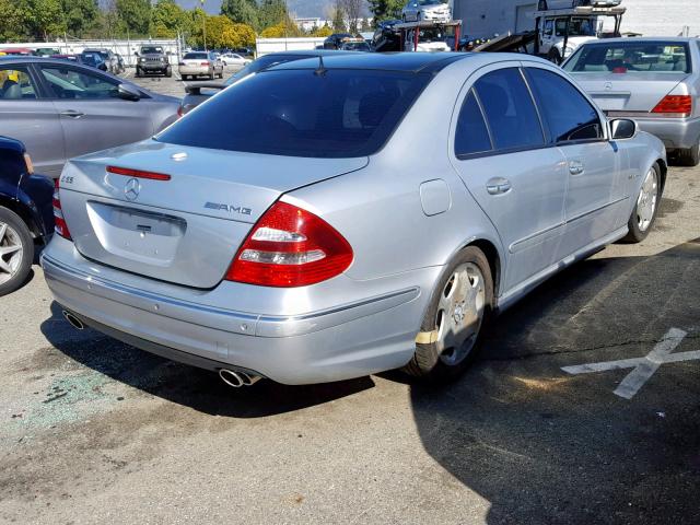 WDBUF76J56A953975 - 2006 MERCEDES-BENZ E 55 AMG SILVER photo 4