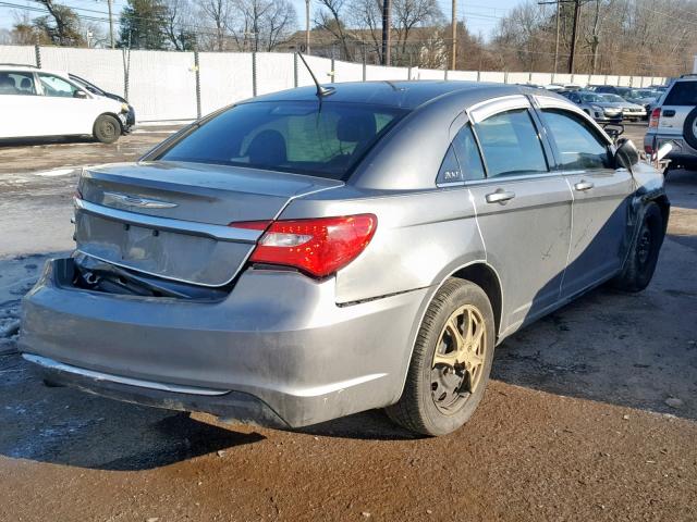 1C3CCBAB4CN319963 - 2012 CHRYSLER 200 LX GRAY photo 4