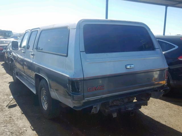 1GKGR26N5LF507162 - 1990 GMC SUBURBAN R TWO TONE photo 3