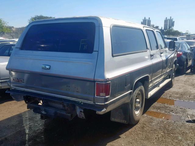 1GKGR26N5LF507162 - 1990 GMC SUBURBAN R TWO TONE photo 4