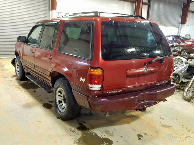 4M2ZU86P6YUJ33603 - 2000 MERCURY MOUNTAINEE RED photo 3