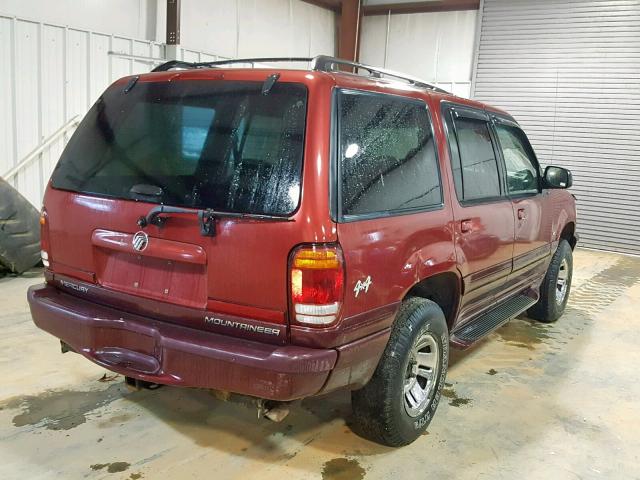 4M2ZU86P6YUJ33603 - 2000 MERCURY MOUNTAINEE RED photo 4