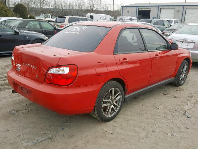 JF1GD29624H521174 - 2004 SUBARU IMPREZA WR RED photo 4