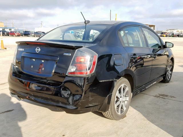 3N1AB6AP8CL699160 - 2012 NISSAN SENTRA 2.0 BLACK photo 4