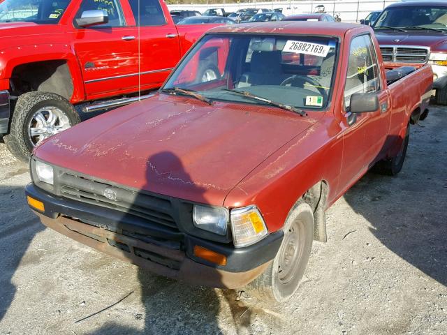 4TARN81AXNZ034816 - 1992 TOYOTA PICKUP 1/2 RED photo 2