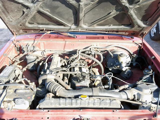 4TARN81AXNZ034816 - 1992 TOYOTA PICKUP 1/2 RED photo 7