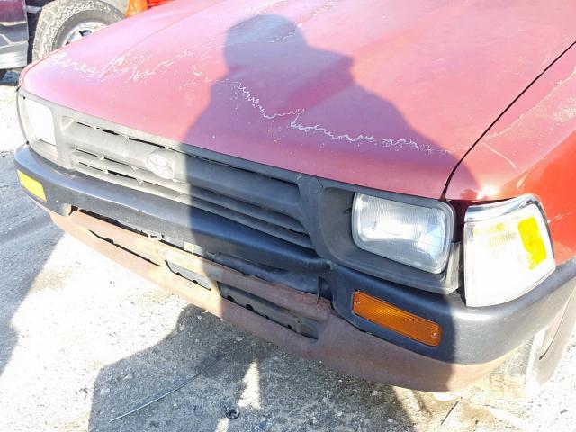 4TARN81AXNZ034816 - 1992 TOYOTA PICKUP 1/2 RED photo 9