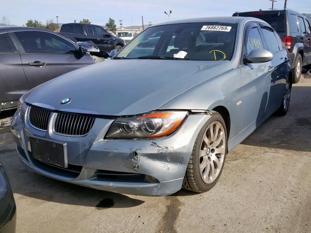 WBAVB33586KS33546 - 2006 BMW 330 I BLUE photo 2