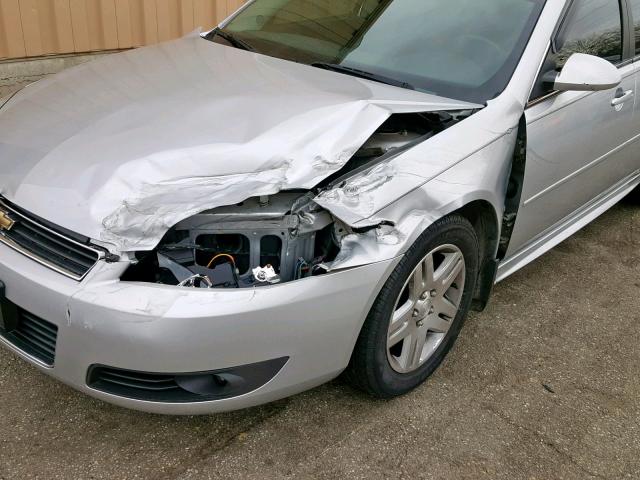 2G1WC57M391281194 - 2009 CHEVROLET IMPALA 2LT SILVER photo 9