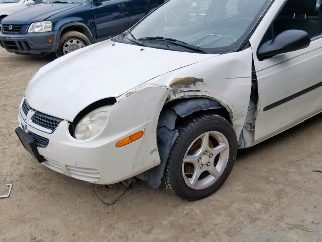 1B3ES26C34D590174 - 2004 DODGE NEON BASE WHITE photo 9