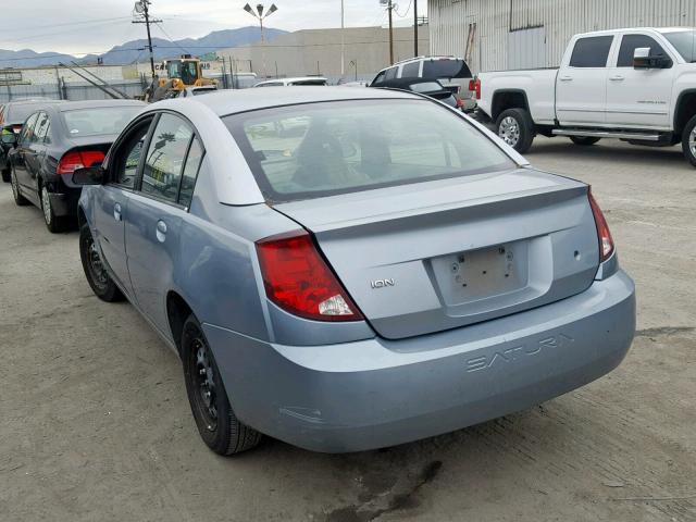 1G8AJ52F43Z137534 - 2003 SATURN ION LEVEL BLUE photo 3