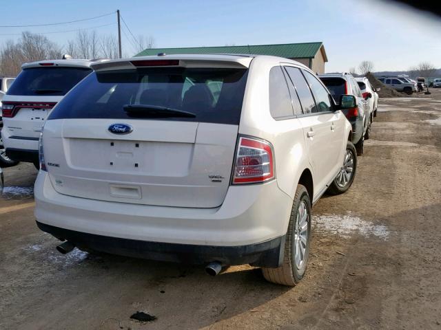 2FMDK48C78BB14410 - 2008 FORD EDGE SEL WHITE photo 4