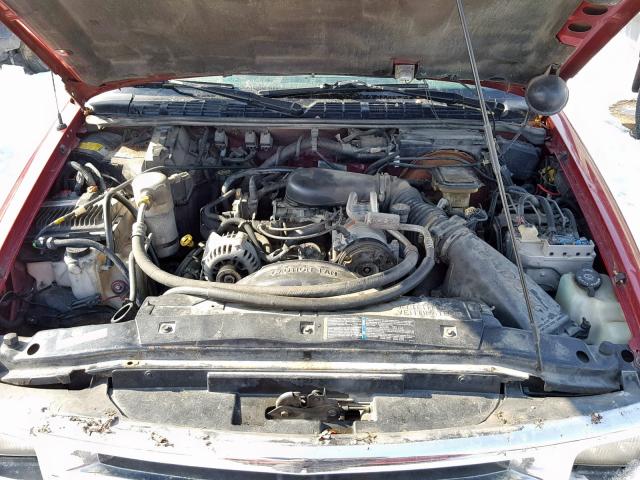 1GNCT18W5TK236890 - 1996 CHEVROLET BLAZER RED photo 7