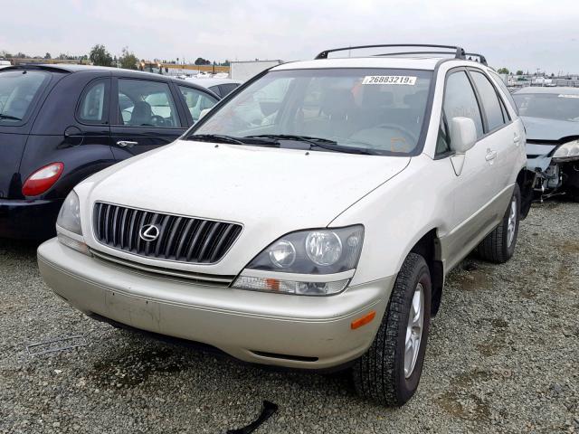 JT6HF10U1X0088231 - 1999 LEXUS RX 300 WHITE photo 2