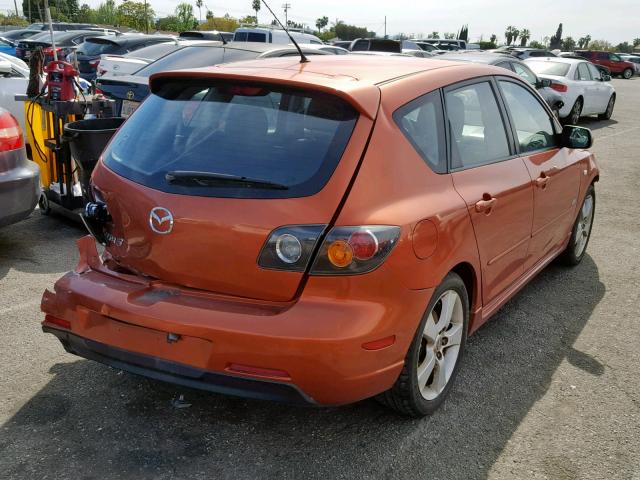 JM1BK143551249330 - 2005 MAZDA 3 HATCHBAC ORANGE photo 4