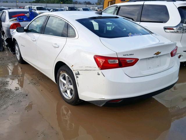 1G1ZB5ST2JF290027 - 2018 CHEVROLET MALIBU LS WHITE photo 3