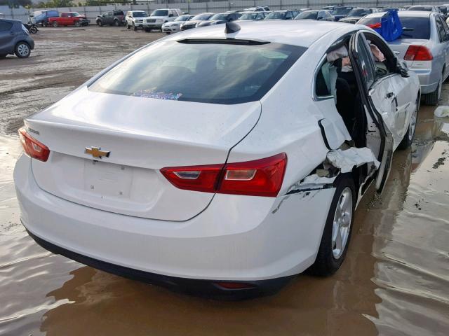 1G1ZB5ST2JF290027 - 2018 CHEVROLET MALIBU LS WHITE photo 4