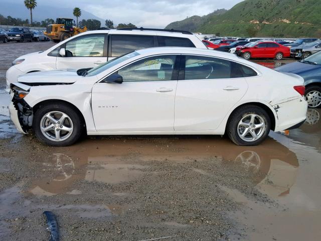 1G1ZB5ST2JF290027 - 2018 CHEVROLET MALIBU LS WHITE photo 9