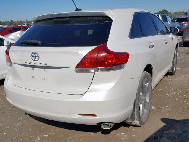 4T3ZK3BB8AU032936 - 2010 TOYOTA VENZA BASE WHITE photo 4