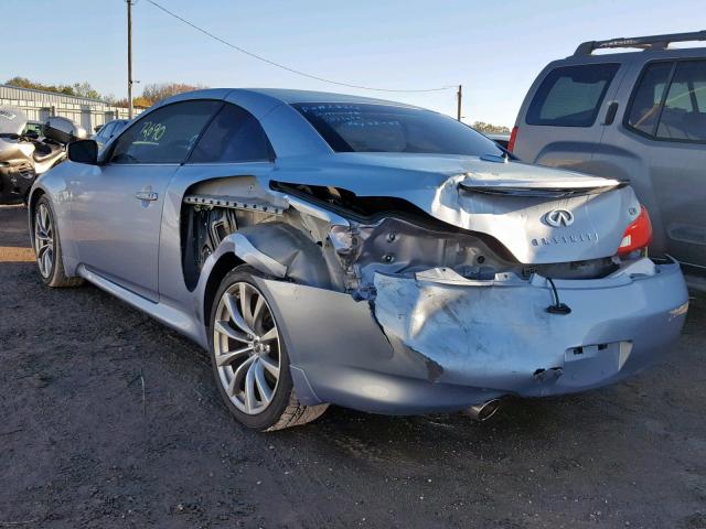 JNKCV66E99M725251 - 2009 INFINITI G37 BASE SILVER photo 3