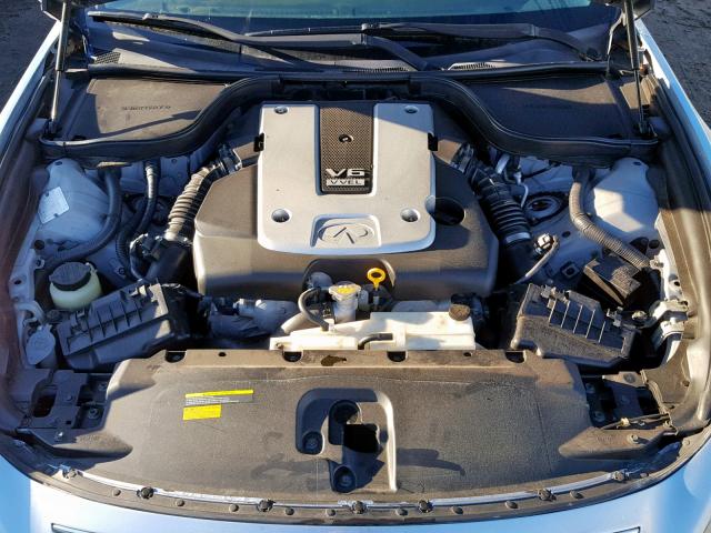 JNKCV66E99M725251 - 2009 INFINITI G37 BASE SILVER photo 7