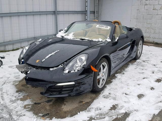 WP0CA2A80ES120709 - 2014 PORSCHE BOXSTER BLACK photo 2