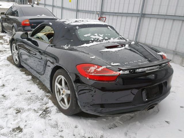 WP0CA2A80ES120709 - 2014 PORSCHE BOXSTER BLACK photo 3