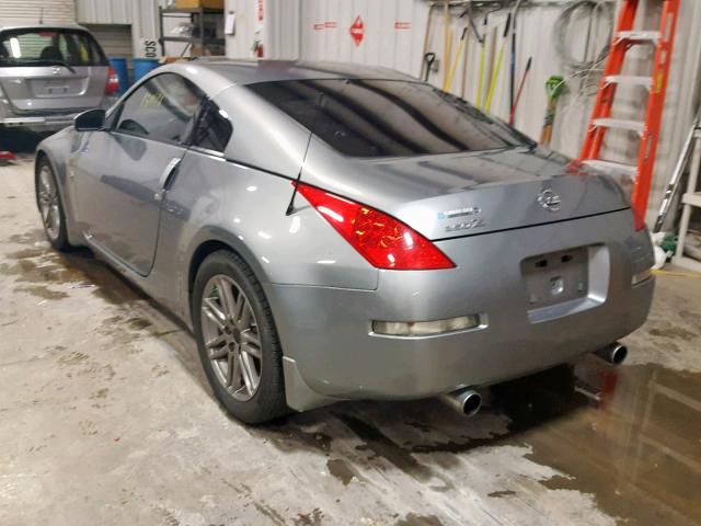 JN1AZ34D96M309267 - 2006 NISSAN 350Z COUPE GRAY photo 3