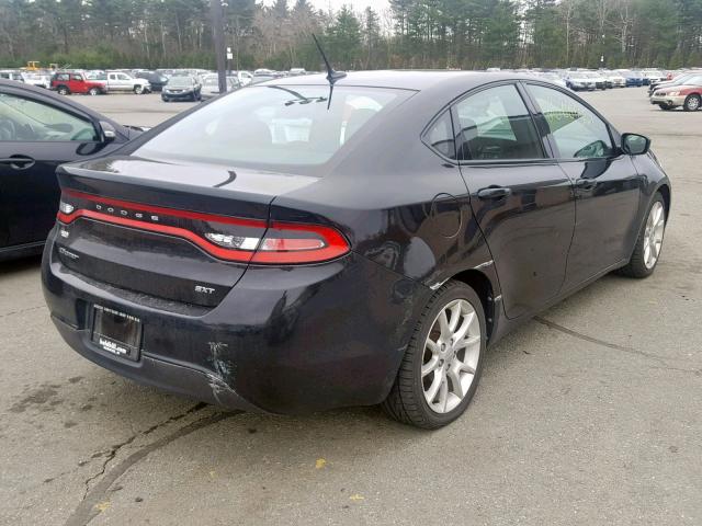 1C3CDFBA7DD202573 - 2013 DODGE DART SXT BLACK photo 4