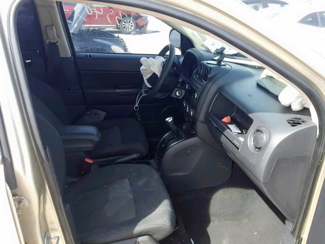 1J4NT4FBXAD602017 - 2010 JEEP COMPASS SP ოქროსფერი ფოტო 5