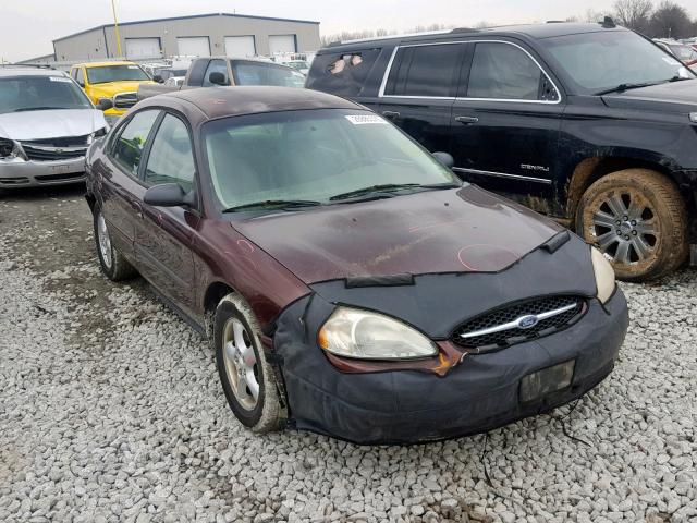 1FAFP55U71A115484 - 2001 FORD TAURUS SES BURGUNDY photo 1