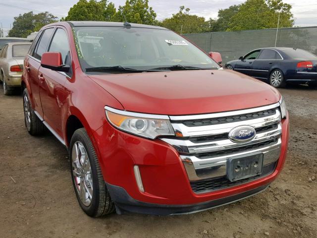 2FMDK3KC3BBA71162 - 2011 FORD EDGE LIMIT RED photo 1