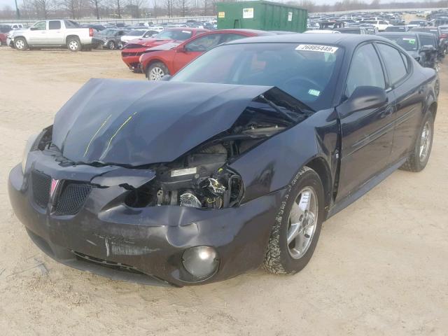 2G2WP552881187294 - 2008 PONTIAC GRAND PRIX BLACK photo 2