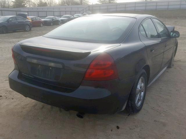 2G2WP552881187294 - 2008 PONTIAC GRAND PRIX BLACK photo 4