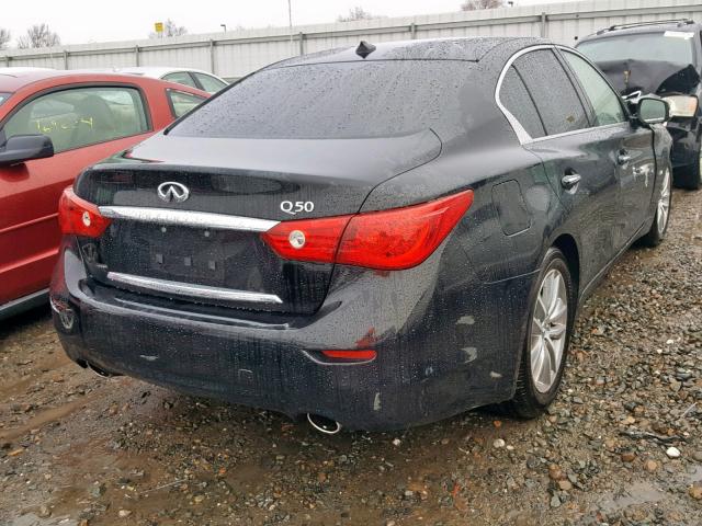 JN1BV7AP7FM333072 - 2015 INFINITI Q50 BASE BLACK photo 4