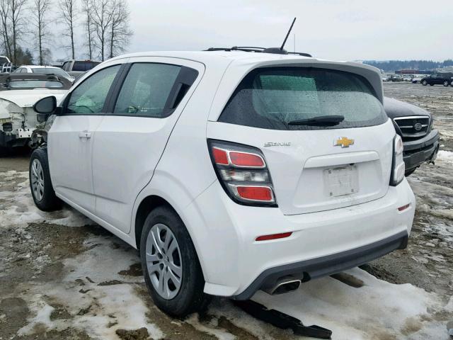 1G1JG6SH4J4104628 - 2018 CHEVROLET SONIC WHITE photo 3