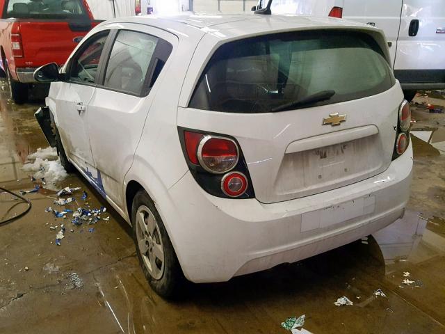 1G1JA6SH1E4222451 - 2014 CHEVROLET SONIC LS WHITE photo 3