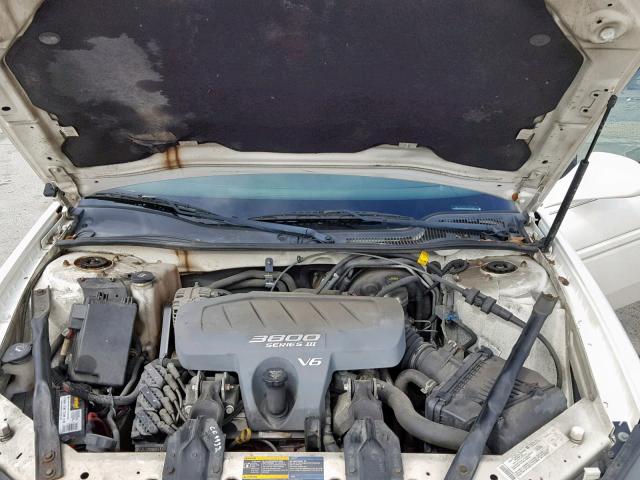 2G2WP522551126355 - 2005 PONTIAC GRAND PRIX WHITE photo 7