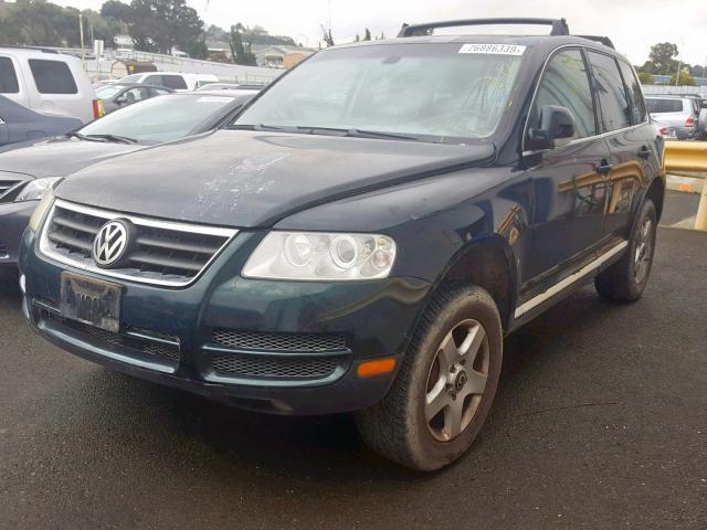 WVGBC67LX4D006188 - 2004 VOLKSWAGEN TOUAREG 3. GREEN photo 2