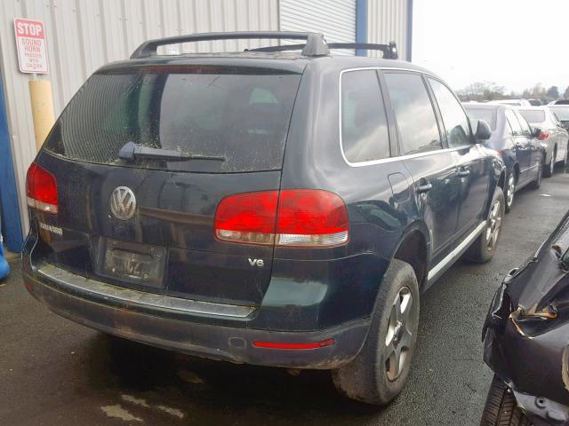 WVGBC67LX4D006188 - 2004 VOLKSWAGEN TOUAREG 3. GREEN photo 4