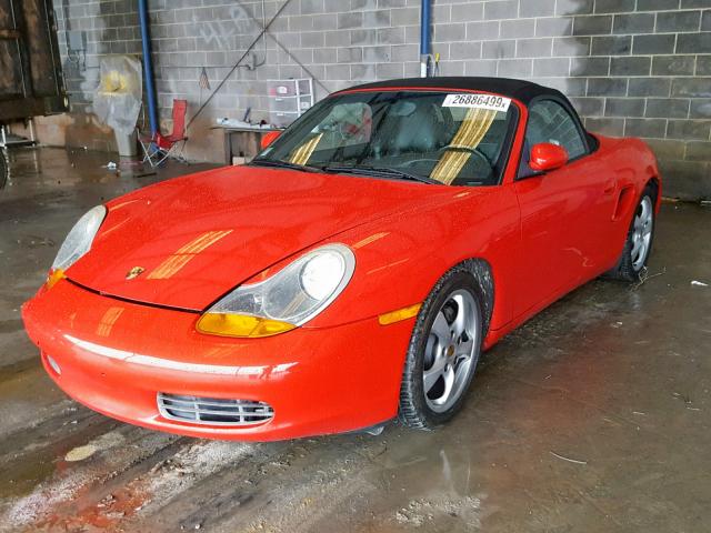 WP0CA29882U624610 - 2002 PORSCHE BOXSTER RED photo 2