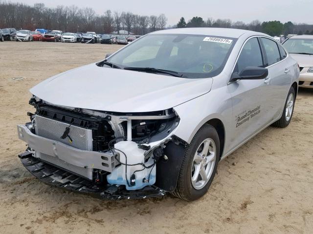 1G1ZB5ST5JF257779 - 2018 CHEVROLET MALIBU LS SILVER photo 2